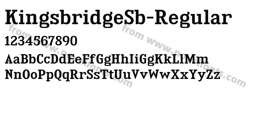 Kingsbridge Sb RegularPreview