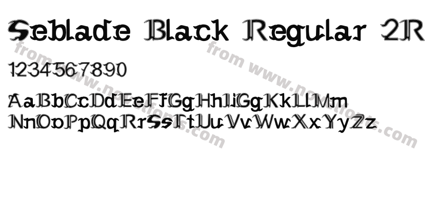 Seblade Black Regular 2RPreview