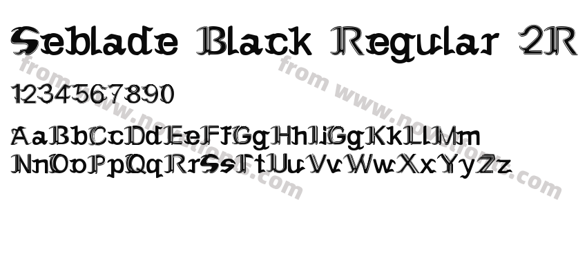 Seblade Black Regular 2RPreview