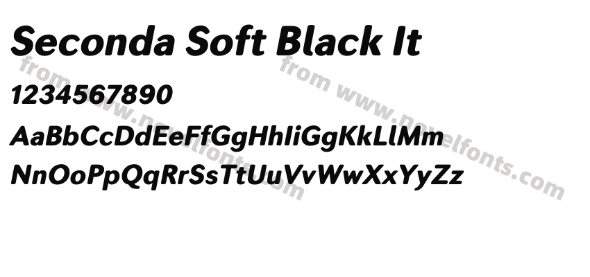 Seconda Soft Black ItPreview