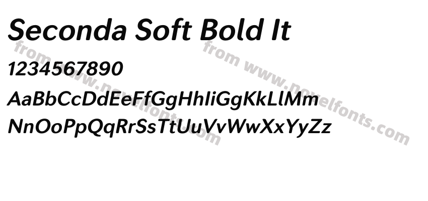 Seconda Soft Bold ItPreview