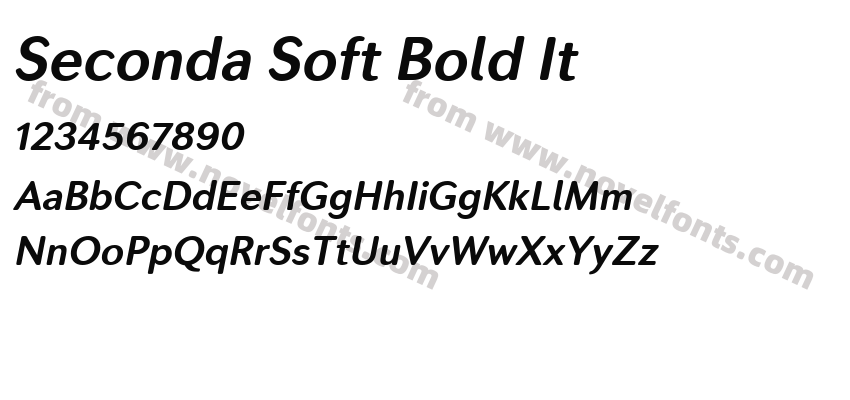 Seconda Soft Bold ItPreview