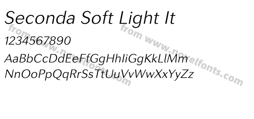 Seconda Soft Light ItPreview