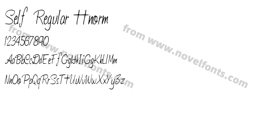 Self Regular ttnormPreview