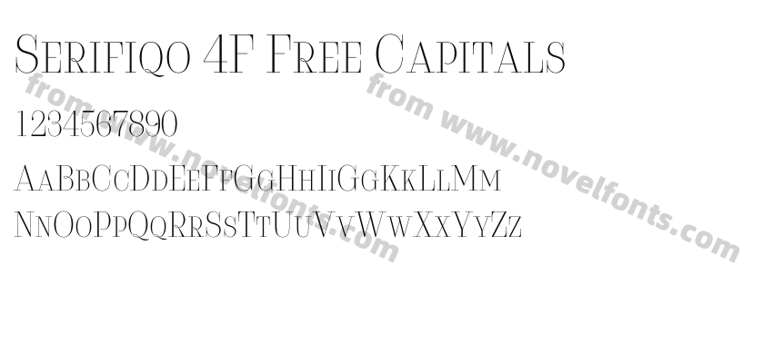 Serifiqo 4F Free CapitalsPreview