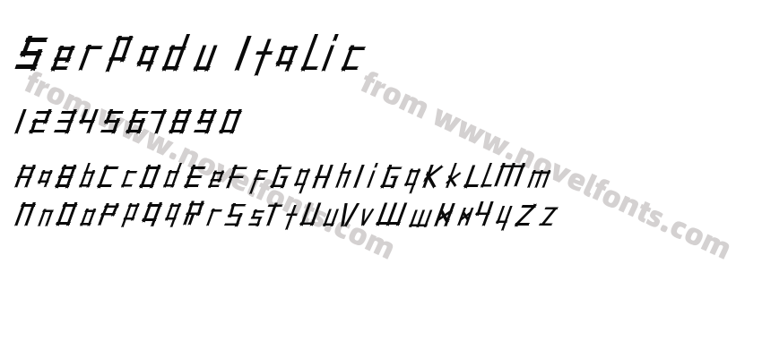 Serpadu ItalicPreview
