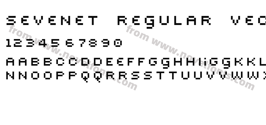 Sevenet Regular VectorizedPreview