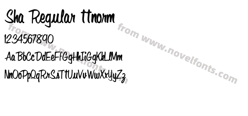 Sha Regular ttnormPreview