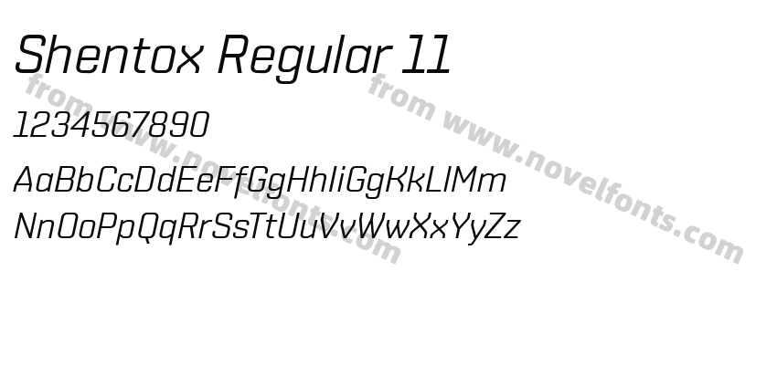 Shentox Regular 11Preview