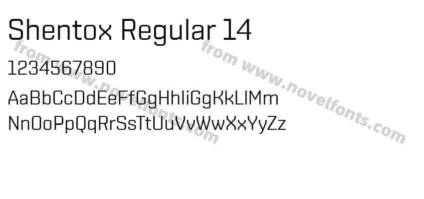 Shentox Regular 14Preview