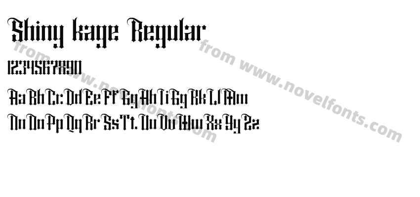 Shiny kage RegularPreview