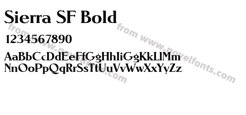 Sierra SF BoldPreview