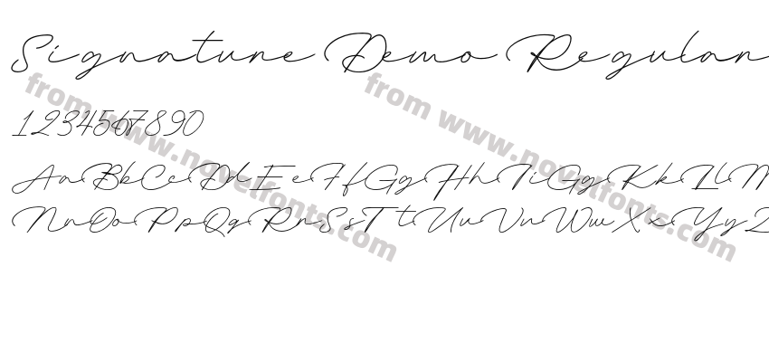 Signature Demo RegularPreview