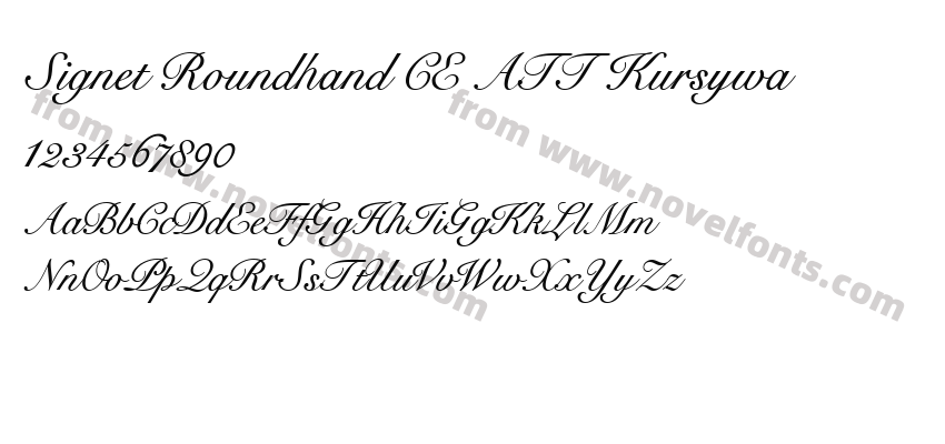 Signet Roundhand CE ATT KursywaPreview