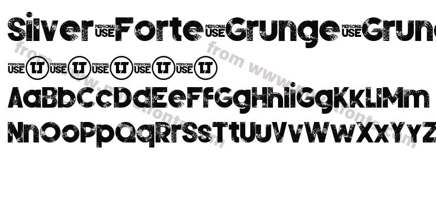 Silver Forte Grunge GrungePreview