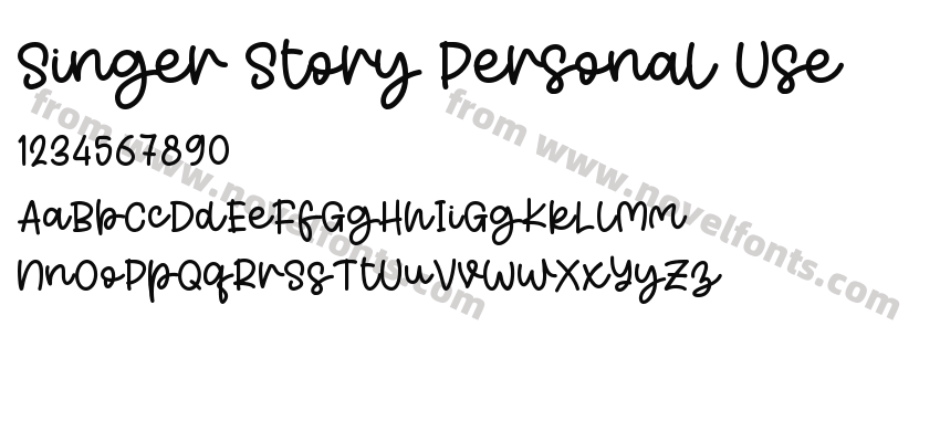 Singer Story Personal UsePreview