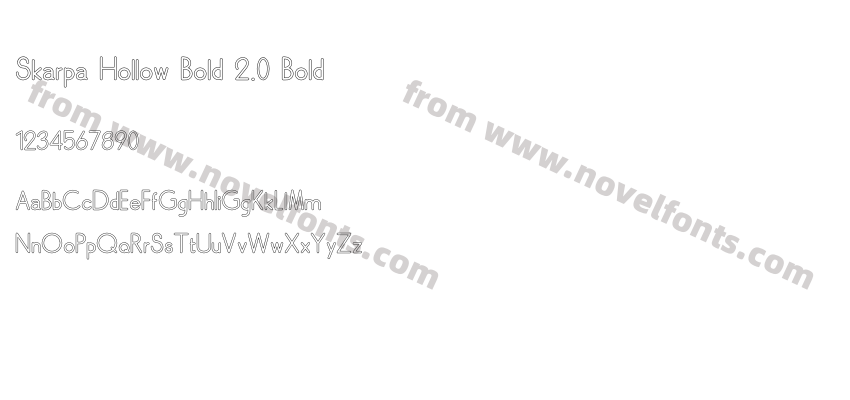 Skarpa Hollow Bold 2.0 BoldPreview
