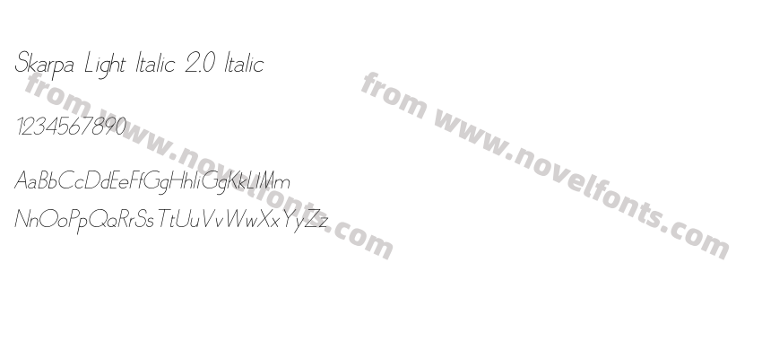 Skarpa Light Italic 2.0 ItalicPreview