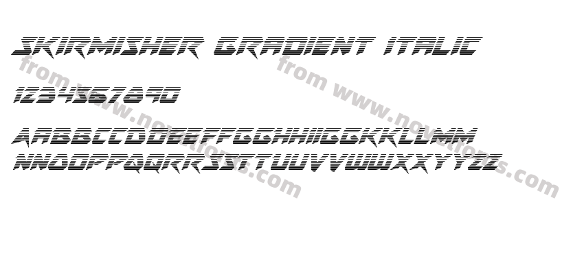 Skirmisher Gradient ItalicPreview