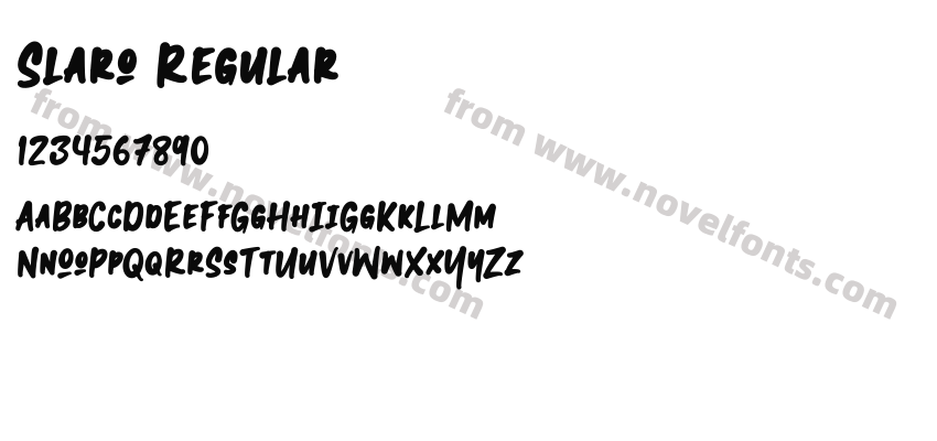 Slaro RegularPreview
