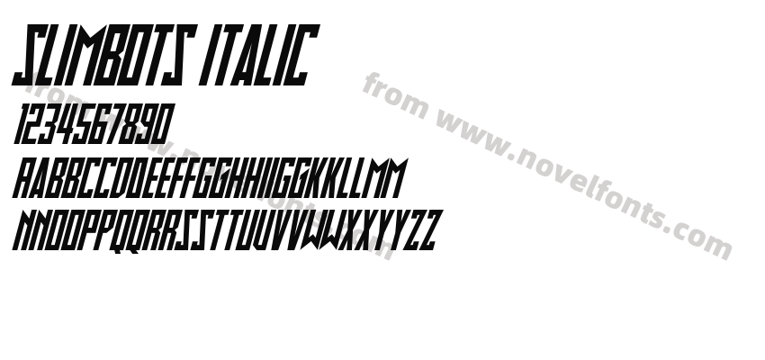 Slimbots ItalicPreview