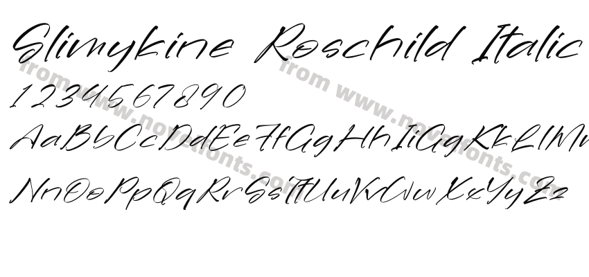 Slimykine Roschild ItalicPreview