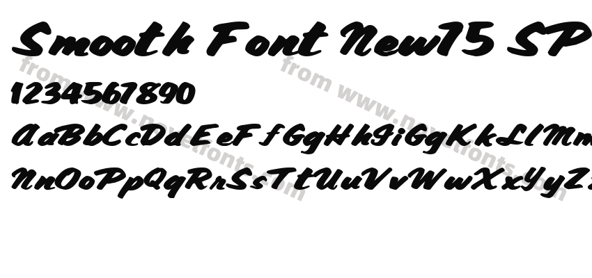 Smooth Font New75 SP BoldPreview