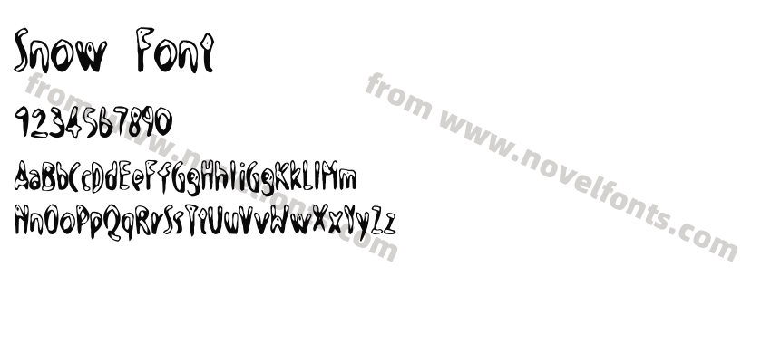 Snow FontPreview