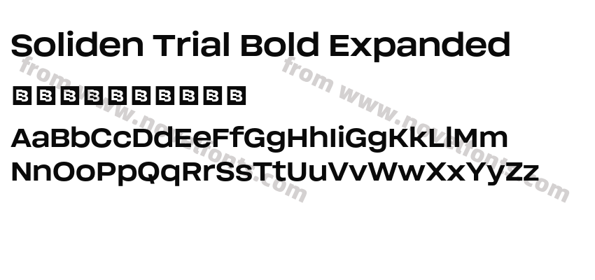 Soliden Trial Bold ExpandedPreview