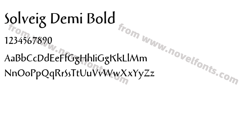 Solveig Demi BoldPreview