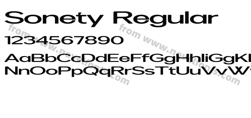 Sonety RegularPreview