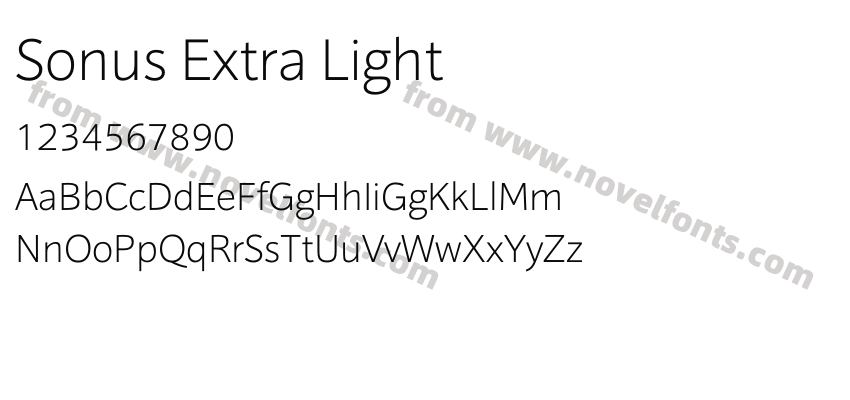 Sonus Extra LightPreview