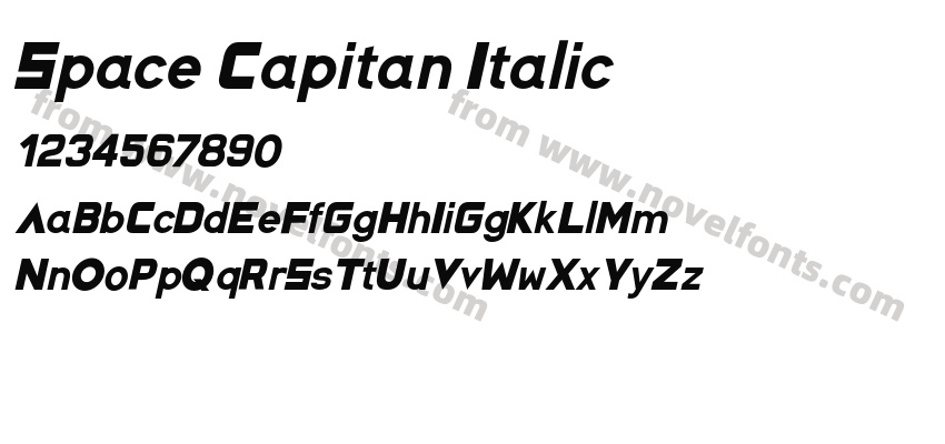 Space Capitan ItalicPreview
