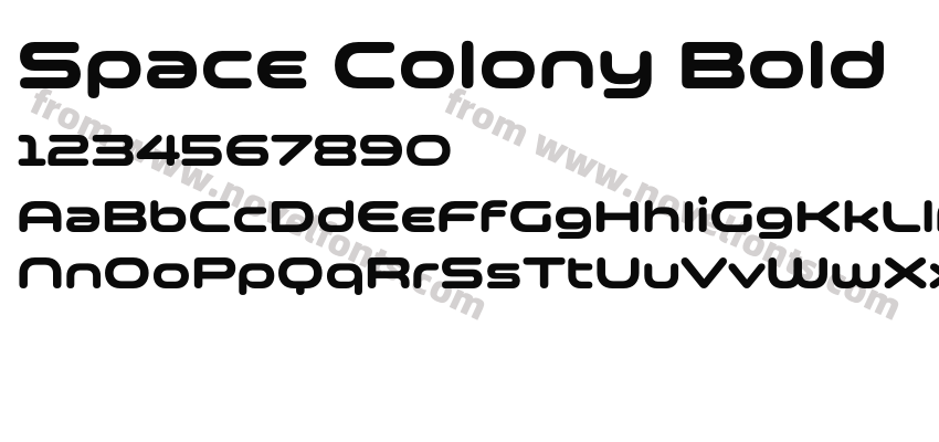 Space Colony BoldPreview