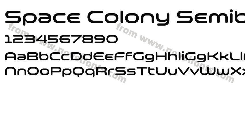 Space Colony SemiboldPreview