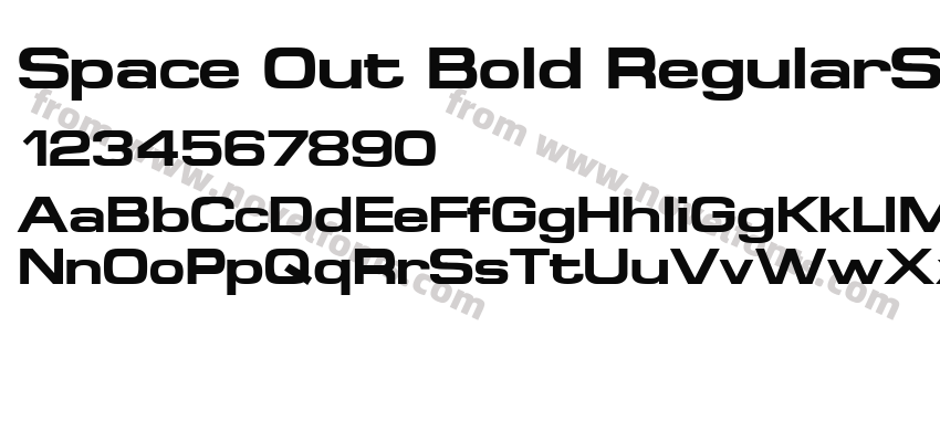 Space Out Bold RegularSWFTEPreview