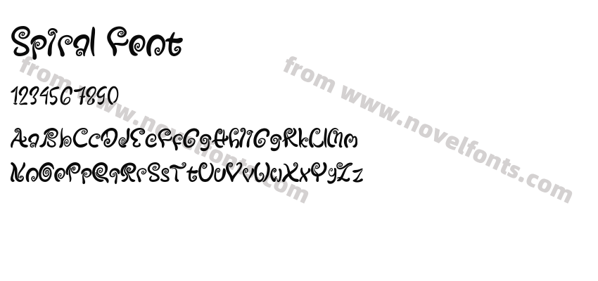 Spiral FontPreview