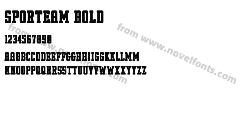 Sporteam BoldPreview