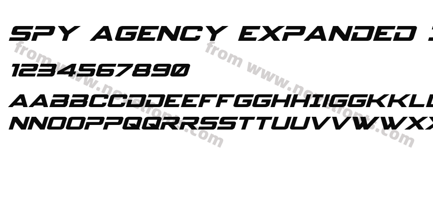 Spy Agency Expanded ItalicPreview