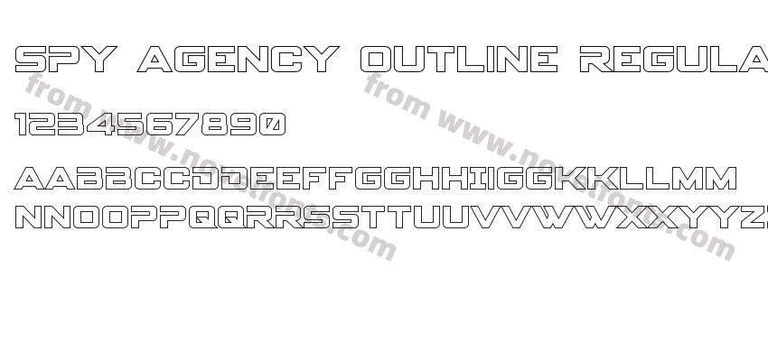 Spy Agency Outline RegularPreview