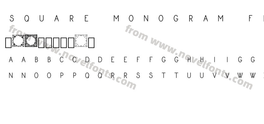Square Monogram Frames DemoPreview