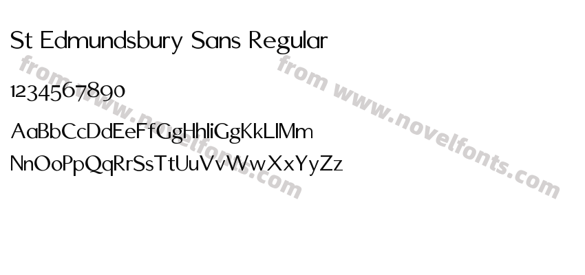 St Edmundsbury Sans RegularPreview