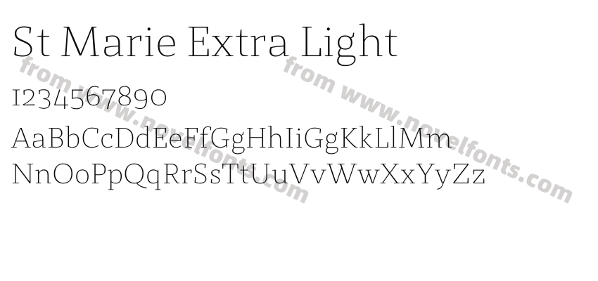 St Marie Extra LightPreview