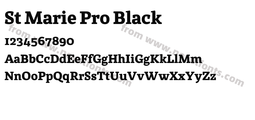 St Marie Pro BlackPreview