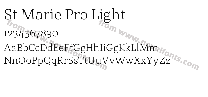 St Marie Pro LightPreview