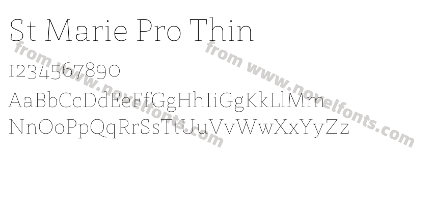St Marie Pro ThinPreview