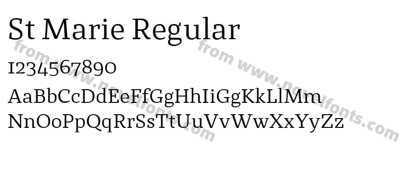 St Marie RegularPreview