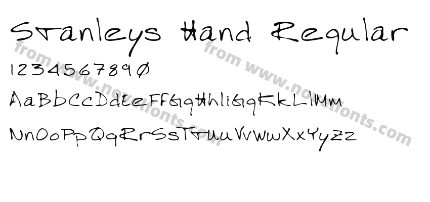 Stanleys Hand RegularPreview