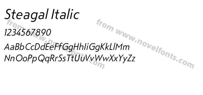 Steagal ItalicPreview