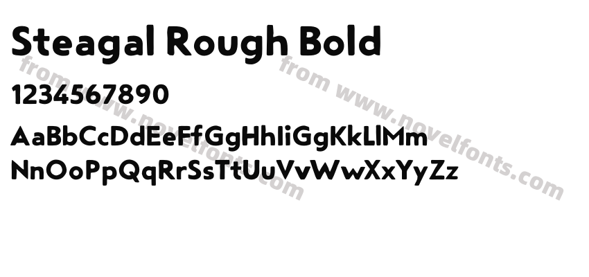 Steagal Rough BoldPreview